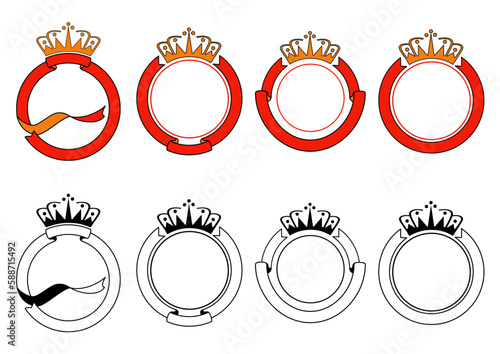 Set di nastro e corona