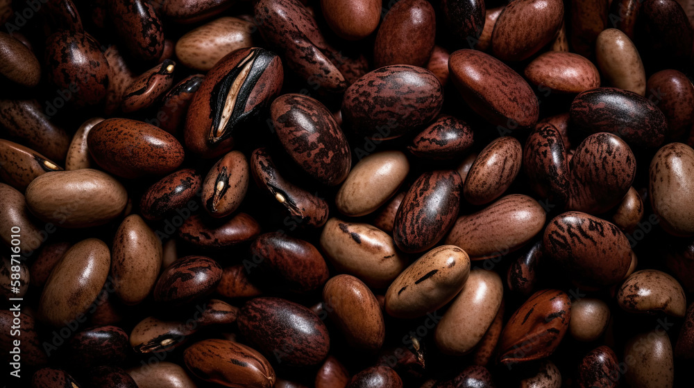Obraz premium black and white beans created with Generative AI technology