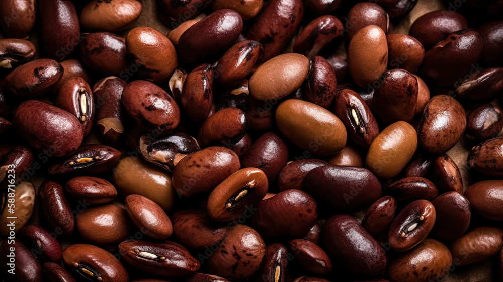 black and white beans created with Generative AI technology black and white beans created with Generative AI technology