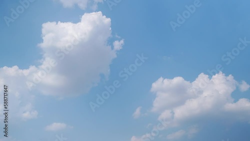 Beautiful sky in the daytime of summer