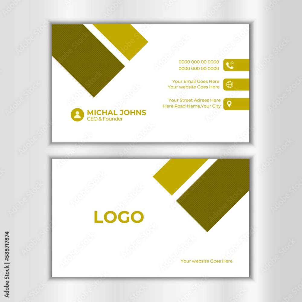 Simple & Clean Business Card template. Simple & Clean Business Card template.