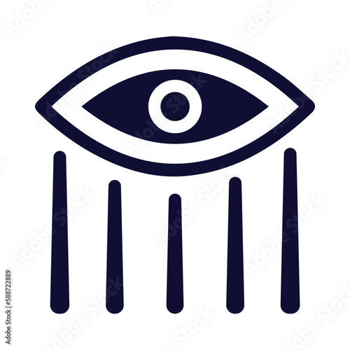 eye, tear, eyeball, eye tear icon