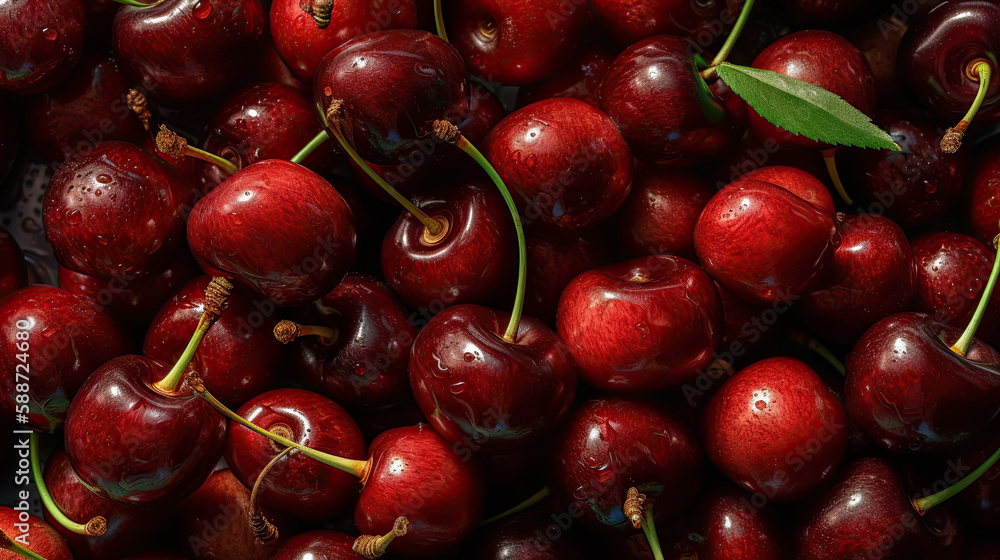 cherries in the market created with Generative AI technology cherries in the market created with Generative AI technology