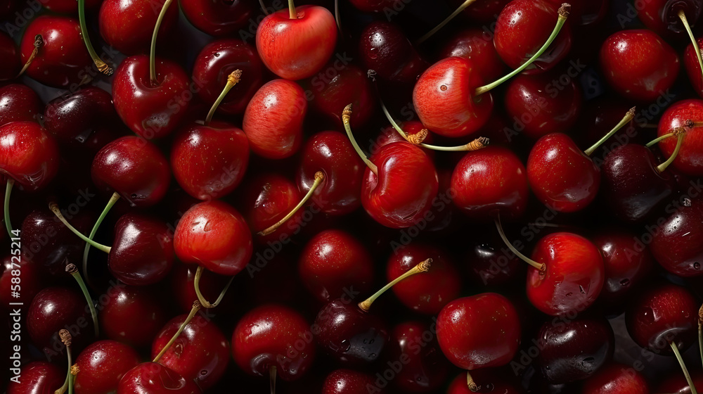 cherries in the market created with Generative AI technology cherries in the market created with Generative AI technology