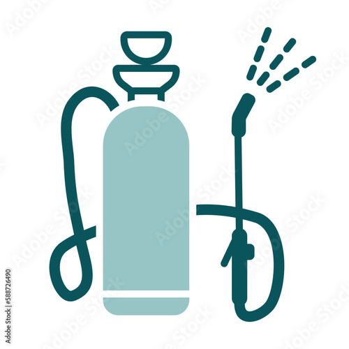 Garden sprayer isolated vector icon