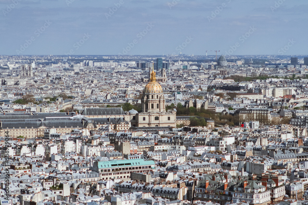 paris skyline view in daytime