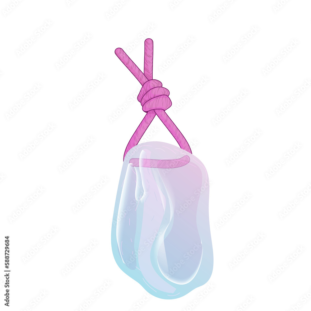 Crystal. Healing Transparent Healing Quartz with a Violet Rope Knot . Pink Gradient Transparent Bright Gemstone. The Magic Stone
Crystal. Healing Transparent Healing Quartz with a Violet Rope Knot . Pink Gradient Transparent Bright Gemstone. The Magic Stone