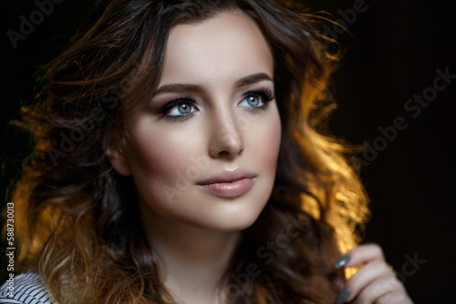 Wallpaper Mural Autumn portrait of a beautiful woman. Torontodigital.ca