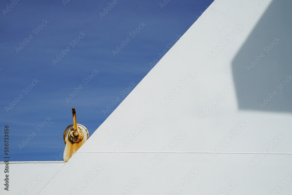 BALTIC SEA, AROUND BORNHOLM ISLAND - CIRCA JULY 2022: Ferry ship on the route Ystad - Swinoujscie.