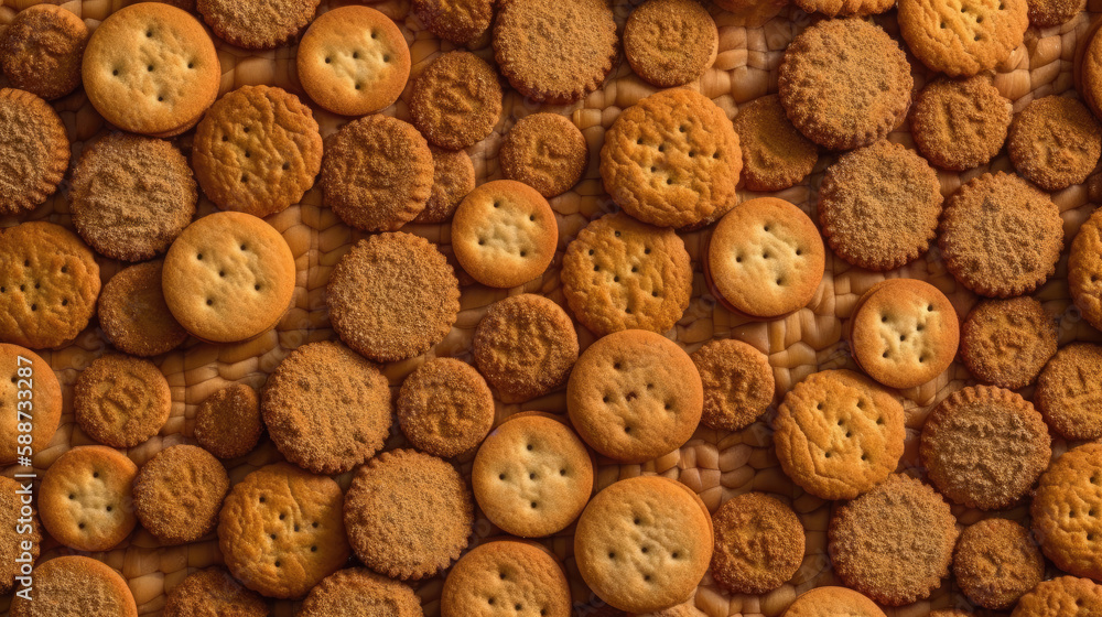 background of cookies created with Generative AI technology background of cookies created with Generative AI technology