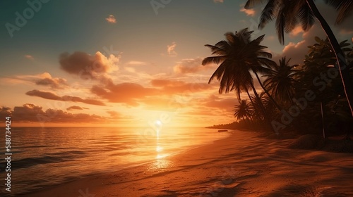 sunset on the beach © Bulder Creative
