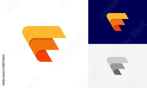 F logo design vector