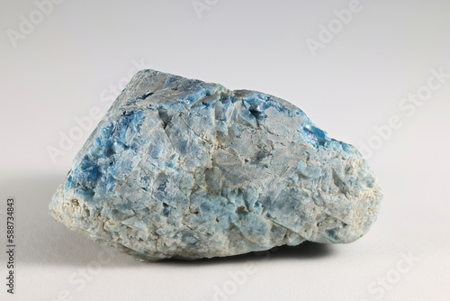 Apatite is a group of phosphate minerals, usually hydroxyapatite, fluorapatite and chlorapatite used as raw material for fertilizers photo