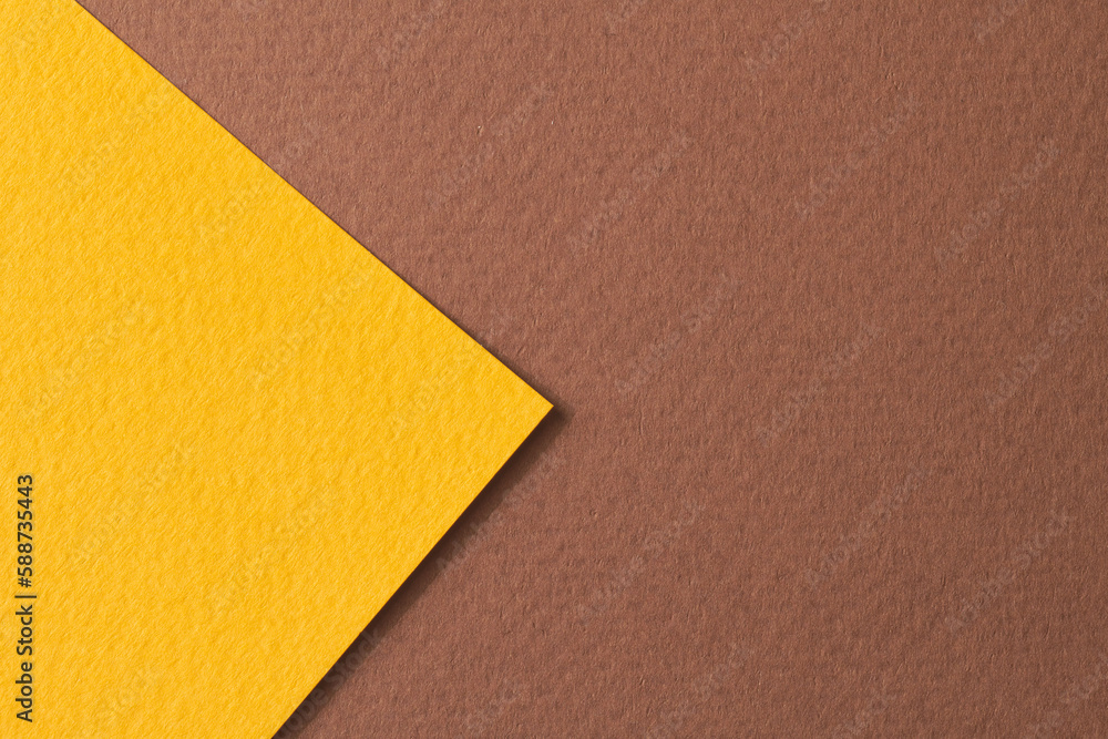 Rough kraft paper background, paper texture brown yellow colors. Mockup with copy space for text Rough kraft paper background, paper texture brown yellow colors. Mockup with copy space for text