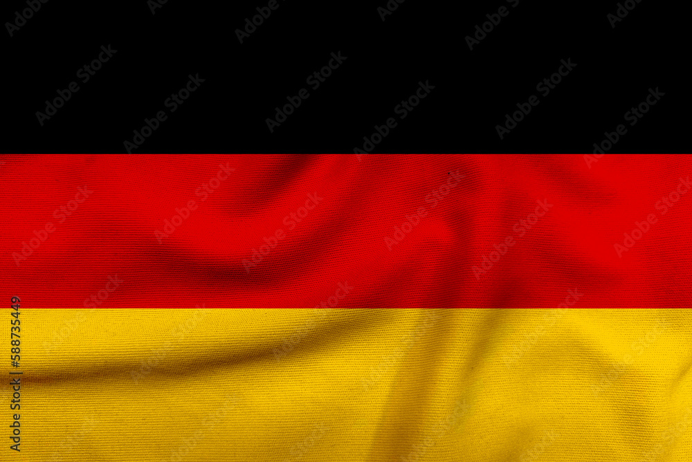 Modern German Flag Design On Textured Cloth A Contemporary 