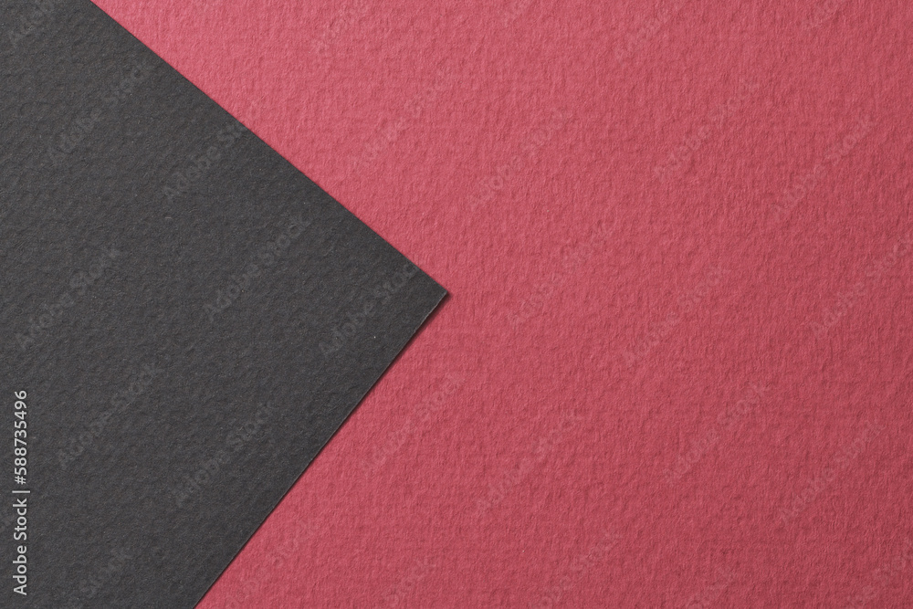Rough kraft paper background, paper texture black red colors. Mockup with copy space for text Rough kraft paper background, paper texture black red colors. Mockup with copy space for text