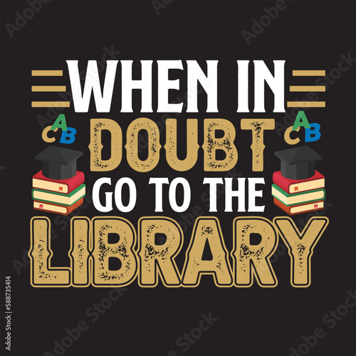Librarian Typography T-shirt Design