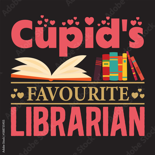 Librarian Typography T-shirt Design