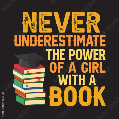 Librarian Typography T-shirt Design