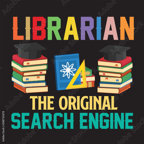 Librarian Typography T-shirt Design