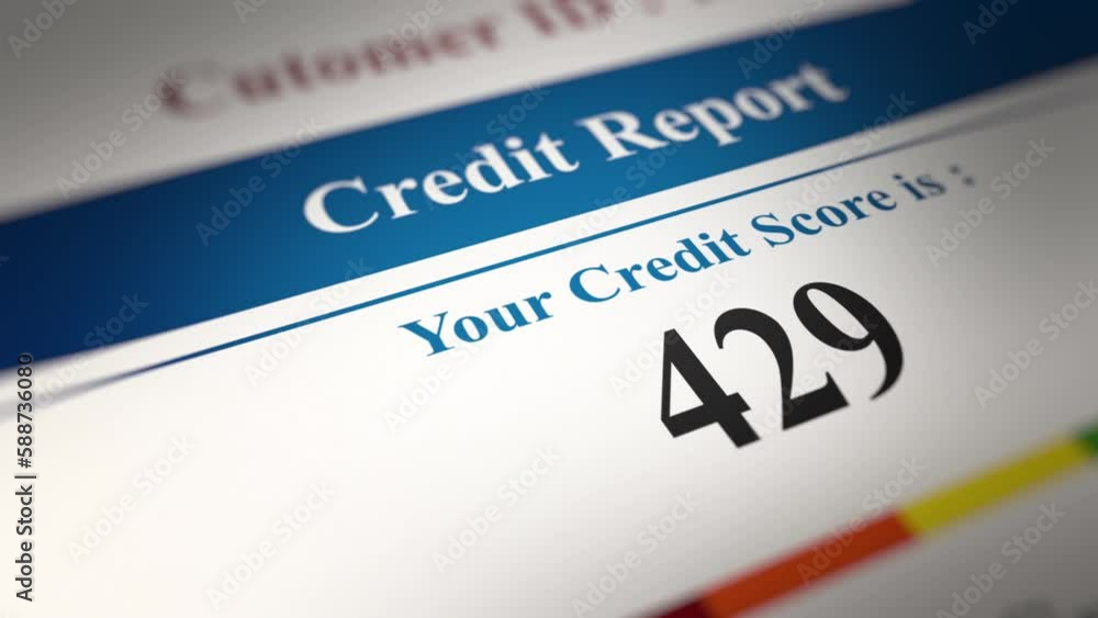 Animated Credit Report Increasing Numbers on Financial Statements Animated Credit Report Increasing Numbers on Financial Statements