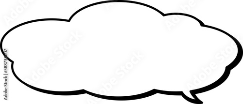 Shadow comic speech bubble. Idea box 