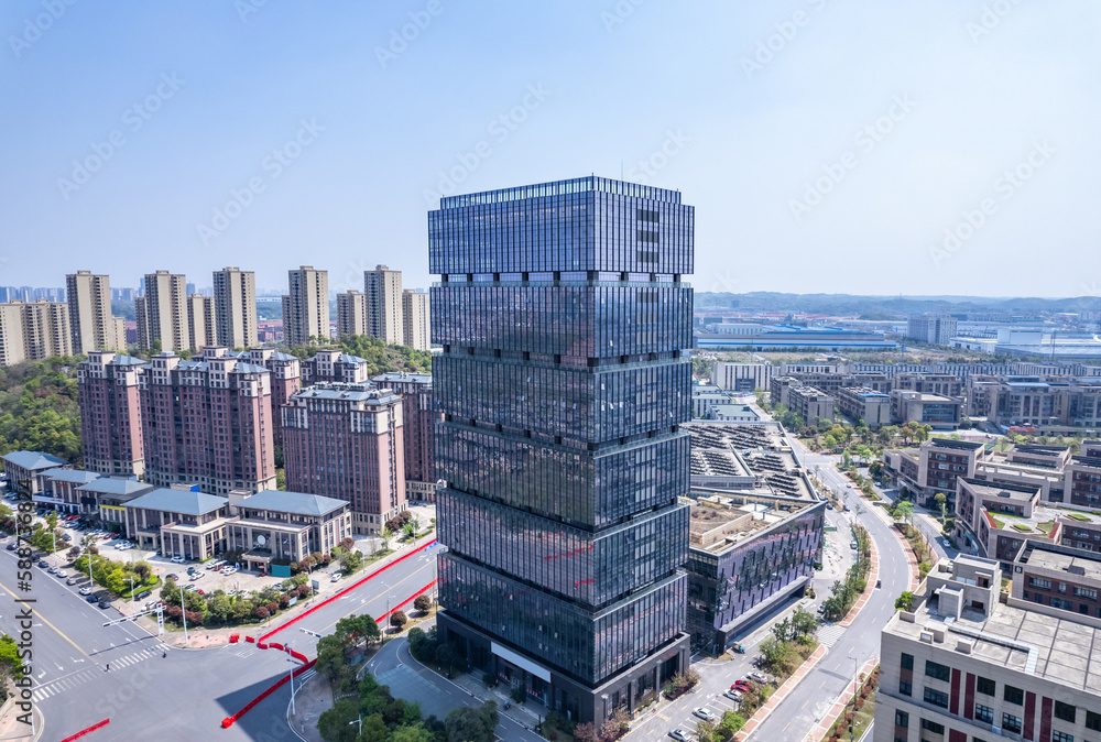 Naklejka premium Power Valley Industrial Park, High-tech Zone, Zhuzhou City, China