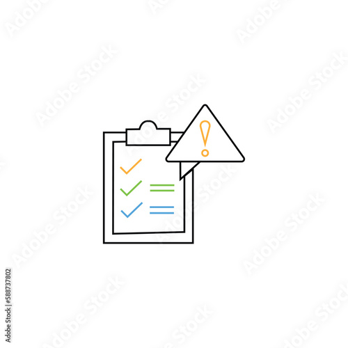 Governance, risk icon. Element of general data project icon for mobile concept and web apps. Thin line Governance, risk icon can be used for web and mobile