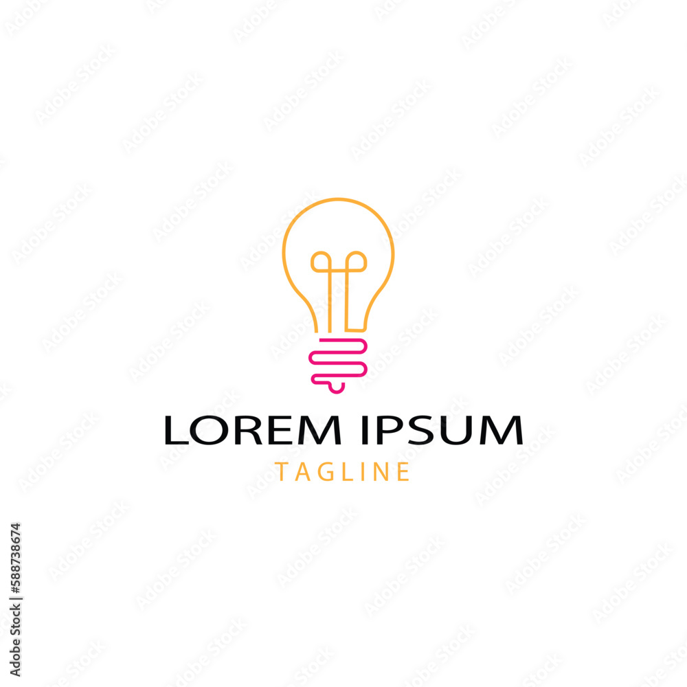 Light bulb with line icon in trendy flat style isolated on white background. Symbols for your website design, logo, app, UI. Vector illustration, EPS Light bulb with line icon in trendy flat style isolated on white background. Symbols for your website design, logo, app, UI. Vector illustration, EPS