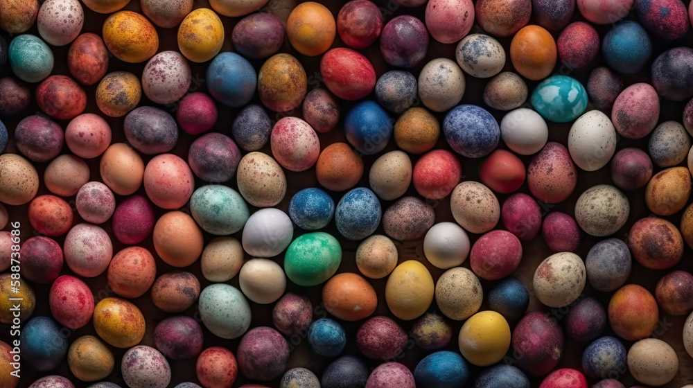 chocolate easter eggs created with Generative AI technology chocolate easter eggs created with Generative AI technology