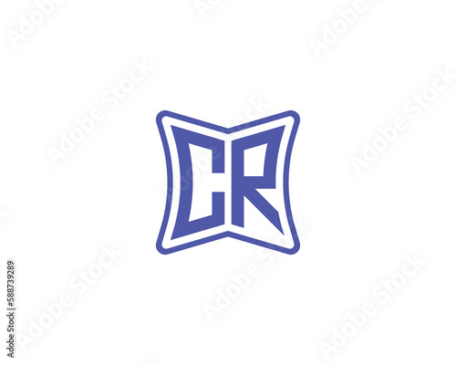 CR Logo design vector template