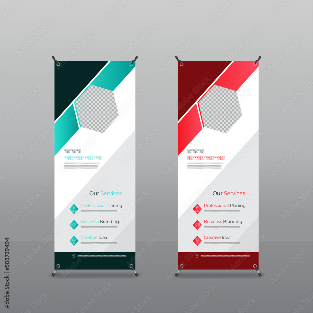 Corporate Roll-up Banners Mordan Print Ready Template Corporate Roll-up Banners Mordan Print Ready Template
