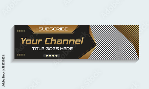 Youtube banner and cover template