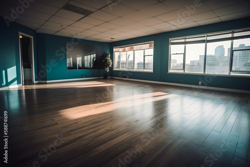 A empty room. Generative AI