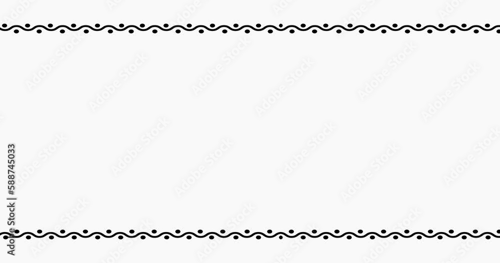Pattern black color line isolated on white background, abstract frame concept Pattern black color line isolated on white background, abstract frame concept