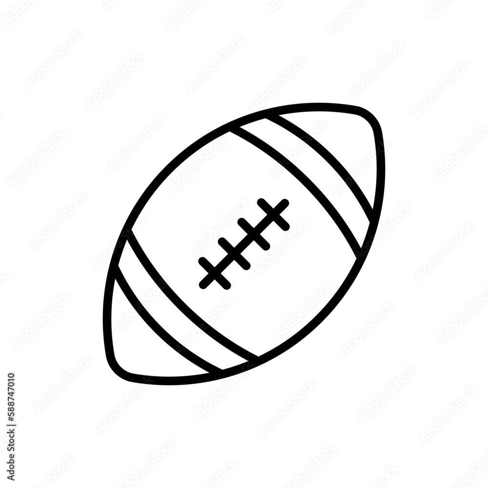American football icon vector design templates American football icon vector design templates