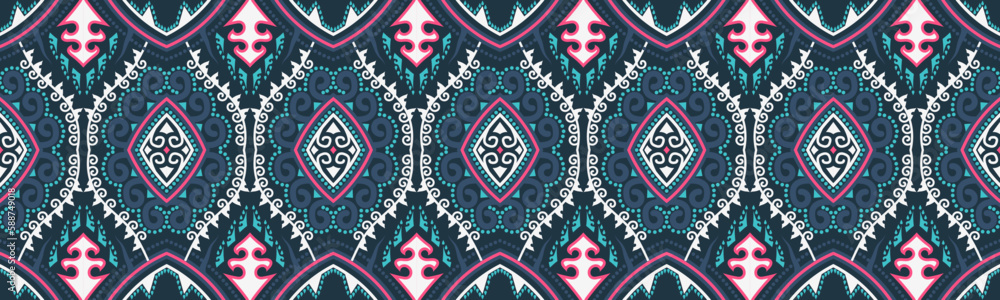 Geometric ethnic patterns.Pixel pattern. Traditional Design. Border Aztec ornament. folklore ornament for ceramics EP.35