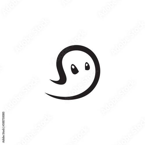 ghost logo icon vector symbol