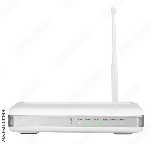 Obraz na płótnie Wireless router isolated on transparent background