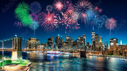 Canvas Print The skyline of New York City, United States