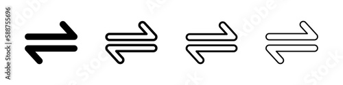 Arrows transfer vector icons set