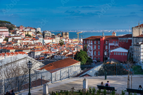 view of Lisbon Downtown photo