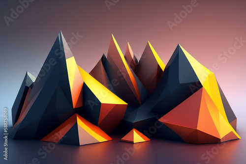 geometric low poly triangle background