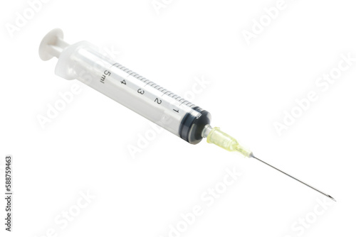 New Plastic Syringe Isolated