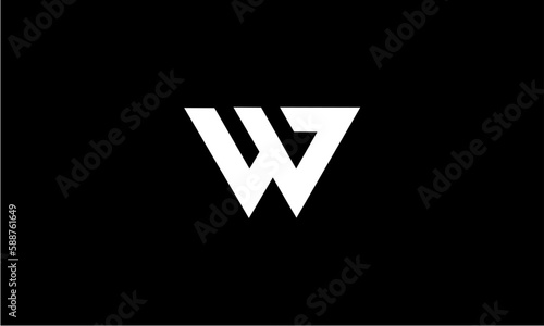 alphabet W logo vector