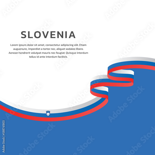 Illustration of slovenia flag Template