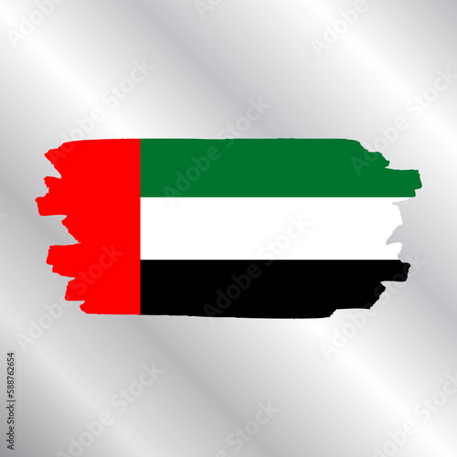 Illustration of arab emirates flag Template