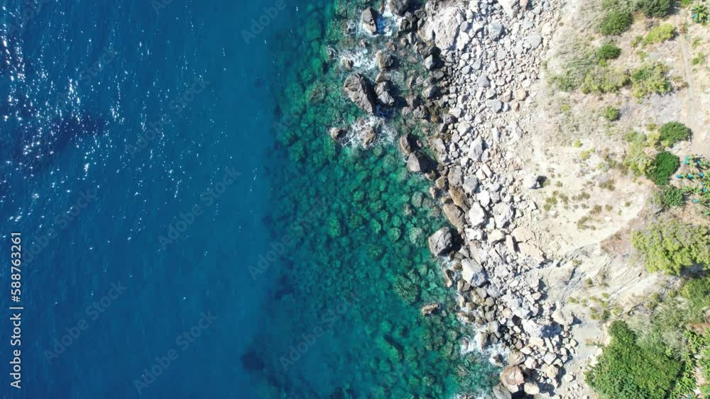 Submerged cliffs A bird's eye view of a deserted beach The white sandy coastline Submerged cliffs A bird's eye view of a deserted beach The white sandy coastline