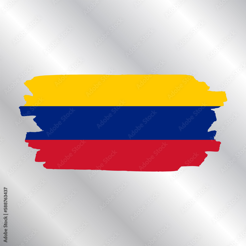 Illustration of colombia flag Template Illustration of colombia flag Template