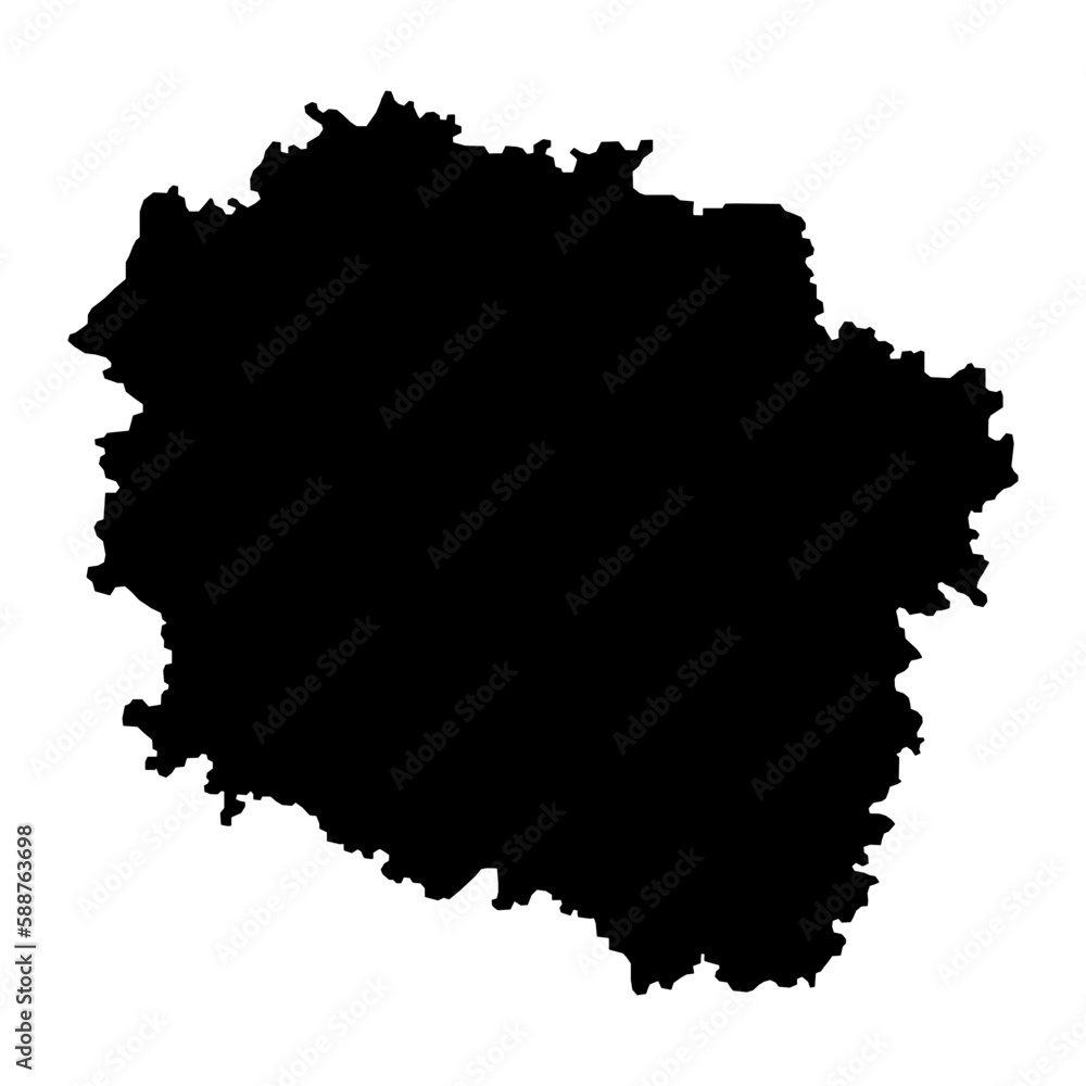 Kuyavian Pomeranian Voivodeship map, province of Poland. Vector illustration.